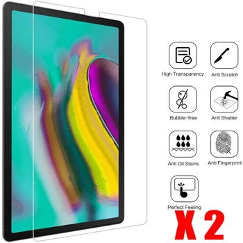 2vnt Tablet Grūdintas Stiklas Screen Protector Cover for Samsung Galaxy Tab S5E T720 Visišką Apsauginės Plėvelės