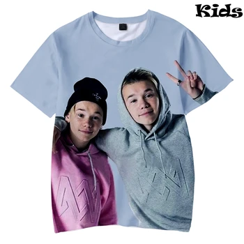 3 Iki 13 metų Vaikams, marškinėliai Marcus & Martinus 3d atspausdintas t-shirt berniukų, mergaičių hip-hop trumpomis rankovėmis marškinėlius tee Vaikų drabužiai