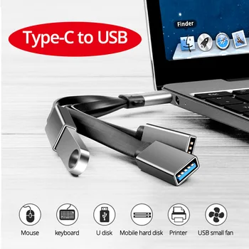3 in 1 USB C Tipo Kabelis, OTG Adapteris, USB 3.0/2.0 Extension Cable U Diskų Keitiklis Spausdintuvą 