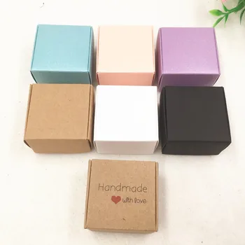 30 Vnt 4x4x2.5cm multi-color kvadratinė dėžutė mini vestuvių dekoravimas dėžutė saldainių, sausainių žiedlapis dėžutę