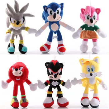 30CM Sonic Pliušiniai Žaislai Šešėlinės Lėlės Sonic Pliušinis Karšto Pardavimo Įvairius Vaidmenis, Sonic Medvilnės Minkštas Įdaryti Žaislas Anime Pliušinis Lėlės, Už Vaikas Dovana
