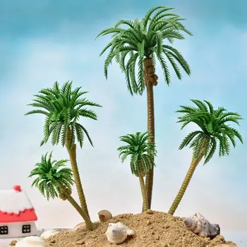 30pcs Dirbtinis Kokoso Palmių Dekoracijos Modelis Miniatiūrinės Architektūros Medžiai