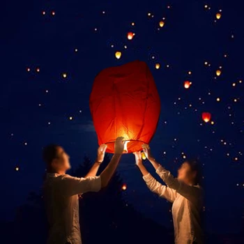 30PCS Kinų Popieriaus Dangaus Flyinging Žibintai Skristi Žvakių Lempomis, Norintys Šviesos Kalėdų Vakarėlį, Vestuvių Dekoravimas