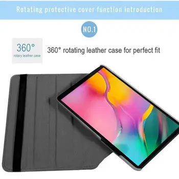 360 Sukasi Atveju, Huawei MediaPad T5 10 T3 9.6 M5 Lite 10.1 PU Odos Padengti Huawei MatePad Pro 10.8 10.4 T8 Tablet Atveju