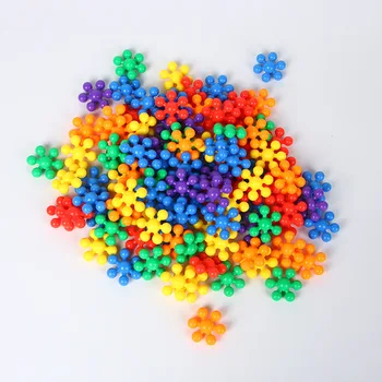 360pcs Nauji Snaigės Formos Plastikiniai Pastato Blokus, Žaislai Vaikams, Kūdikiams Mokymosi Žaislas Vaikams, Dovana EN7-02
