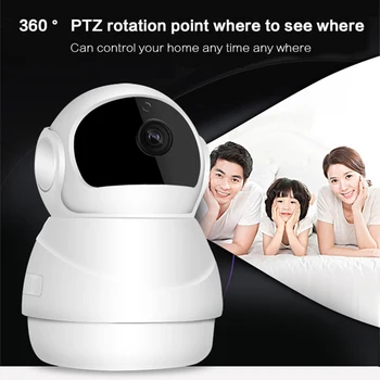 360° Panoraminis Belaidė IP Kamera, Wifi 1080P Namų Saugumo Vaizdo Stebėjimo Kamera dvipusis Balso protingo Namo Stebėti