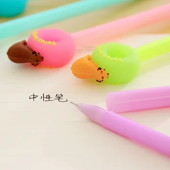 36pcs Korėja kūrybos gelio rašiklis mielas želė spalva baltasis lokys studentų raštinės reikmenys, suodžiai, parašas pen didmeninės