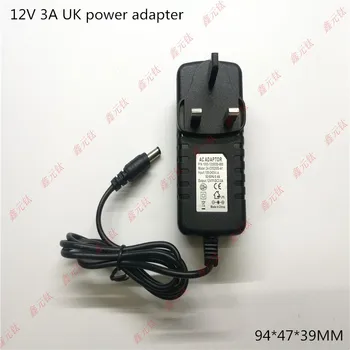 36W LED Transformatorius 12v 3a juostelės maitinimo adapteris kištukas jungtinė karalystė, JAV, ES, AS Lempa baras vairuotojo ac/dc 100-240v į 12v