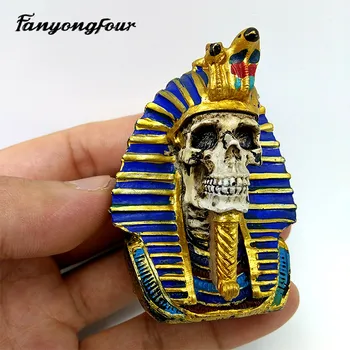 3D Kaukolė Tutankhamun Silikono Formų Minkštas Pyragas Pelėsių Dervos Gipso Šokolado Žvakė Saldainiai Pelėsių Nemokamas Pristatymas