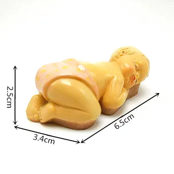 3D Miega Kūdikio Formų Silikoninių Virtuvės Pyragas Kepimo Slapukus, Šokolado Muilas Pelėsių 