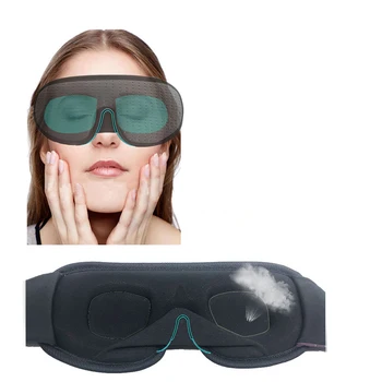 3D Miego Kaukė Blokuoti Šviesos Minkštas Kamšalu Miego Kaukė Akims Miega Aids užrištomis akimis Akių danga Miego Pleistras Akių Atsipalaidavimo