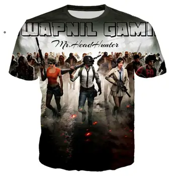 3D Spausdinimo Žaidimas PUBG Karinės marškinėliai Vyrams/moterims, Hip-Hop Streetwear T-shirt Vyras Cool Marškinėlius Naujas Užsakymą Drabužių camisetas