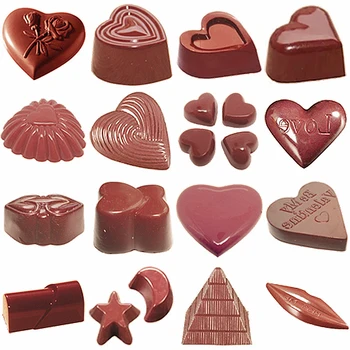 3D Šokoladas Pelėsių Formų Širdies Polikarbonato Formos Lovelis Plastikiniai Kepimo Pyragai, bandelės, Įrankiai Moldes Para Šokoladiniai Saldainiai, Pelėsių