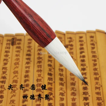 3Pcs Vilnonių Rašyti Teptuku Kinijos Rašyti Pen Kaligrafijos Teptukų Rinkinys Vidutinės Reguliariai Scenarijus bursh Meno Piešimo, Tapybos Supplie