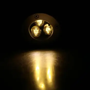 3W LED Požeminės Lempos Lauko Sodo Grindų Lempos IP67 Palaidotas Kieme Kraštovaizdžio Vietoje Šviesos įleidžiamas į žemę šviesos