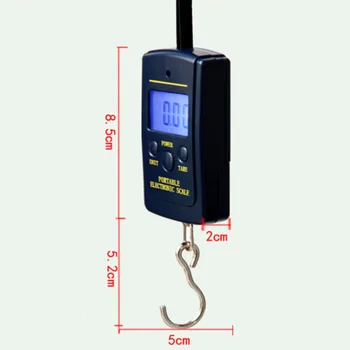 40 Kg X 10 G, Mini Skaitmeninis Masto Žvejybos Bagažo Kelionės Svėrimo Svarstyklės Kabo Elektroninis Kablys Svarstyklės Nešiojamasis Sveria Įrankiai