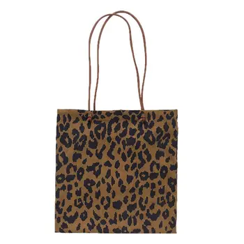 40x38cm Velvetas Pirkinių Krepšys Pakartotinai Tote Rankinė Leopard 