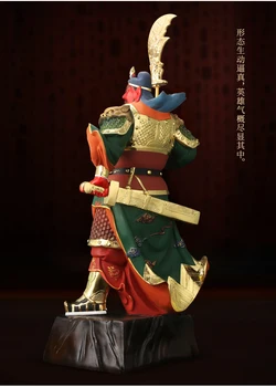 48cm Didelis Pietryčių Azijoje Aukštos klasės buda Namų parduotuvė įmonės Klestėjimo sėkmės CAI SHEN Dievo turtų GONG GUAN statula