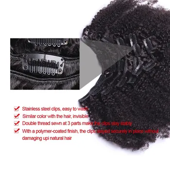 4B 4C Afro Keistą Garbanotas Plaukų Įrašą Ins, Žmogaus Plaukų priauginimas Žmogaus Plaukų Įrašą In Black Moterų Plaukų Pluoštas Kada nors Grožis