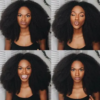 4B 4C Afro Keistą Garbanotas Plaukų Įrašą Ins, Žmogaus Plaukų priauginimas Žmogaus Plaukų Įrašą In Black Moterų Plaukų Pluoštas Kada nors Grožis