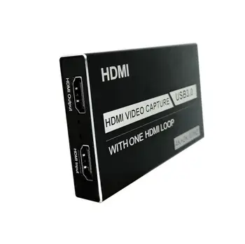 4K HDMI suderinamus Žaidimo Video Capture Card USB3.0 1080P Grabber su Garso Mikrofonas HD Žaidimų Įrašymas Langelį Žaidimai