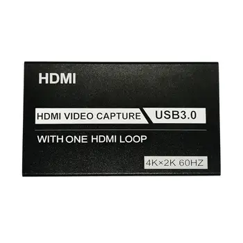 4K HDMI suderinamus Žaidimo Video Capture Card USB3.0 1080P Grabber su Garso Mikrofonas HD Žaidimų Įrašymas Langelį Žaidimai