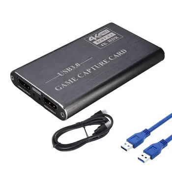4K HDMI Žaidimo Video Capture Card USB3.0 1080P Grabber HDMI Dongle Užfiksuoti Kortelės OBS Užfiksuoti Žaidimas Užfiksuoti Kortelės Live Transliacijos
