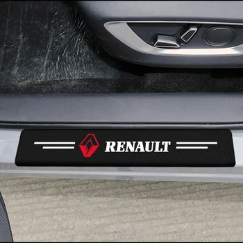 4pcs Automobilio Anglies Pluošto Auto Durų Slenksčio Raštas Lipdukas skirtas Renault Megane 2 3 Duster 