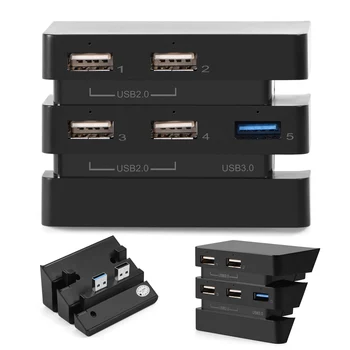 5 Port USB Hub 1 USB 3.0 4 X USB 2.0 USB Išplėtimo Plokštę PS4 Pro Usb Hub 3.0 Kompiuterių Priedai PC Priedai