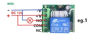 5 Vnt 433mhz12v imtuvas persijungia rungtynės 433Mhz nuotolinio valdymo EV1527 mokymosi kodas