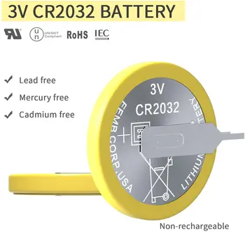 500PCS CR2032 Ličio Baterija su Skirtukais 3 V Jokio Nuotėkio Ličio Monetos Baterija su Prisegti Skirtukus, 3 Voltų Laikrodžiai, Automobiliu Nuotolinio valdymo Raktas