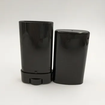 50pcs/daug 15ml tuščių Plastikinių balta, juoda ir aišku, didelis ovalo formos lūpų balzamas dezodorantas vamzdžių bakas