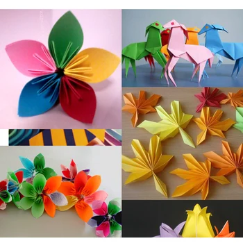 50pcs Kvadratinių Origami Popieriaus Meno Mulitcolor Lankstymo Popieriaus Vaikai Ankstyvojo Mokymosi Lavinimo Žaislai 