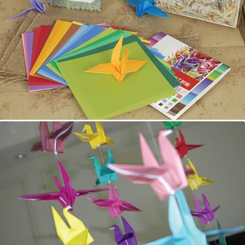 50pcs Kvadratinių Origami Popieriaus Meno Mulitcolor Lankstymo Popieriaus Vaikai Ankstyvojo Mokymosi Lavinimo Žaislai 