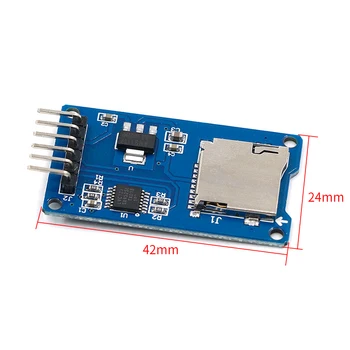 50pcs Micro SD Kortelę & SDHC(didelės spartos kortelė) Mini TF Kortelės Skaitytuvo SPI Sąsajos su Lygio Konverteris Lustas