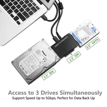 5GBPS Didelės Spartos Universalus Konverteris Universalus Konverteris USB3.0 SATA/IDE 2.5 3.5 