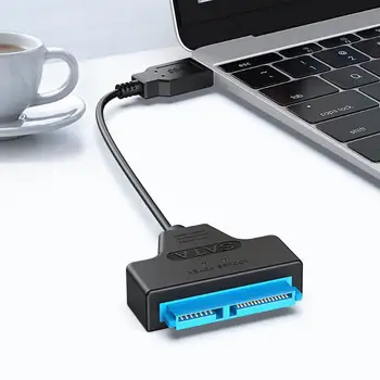 5Gbps USB Adapteris USB 3.0 prie SATA3+22pin Standžiojo Disko Kabelis Konverteris 2,5 Colių SSD HDD Kietąjį Diską SATA jungties Kabelį Skaičiuoklė