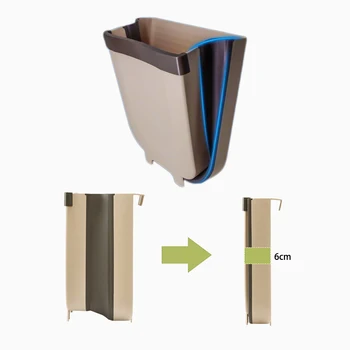 5L 9L sieniniai lankstymo šiukšliadėžės virtuvės kabineto durų kabo šiukšliadėžės šiukšliavežis šiukšliadėžės sieniniai sulankstomas cleani