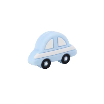 5pc/daug Animacinių filmų Automobilio Teether Silikono Granulių Vaikams Kramtyti Bamblys, Žaislų, Maisto kokybės Silikono Teethers 
