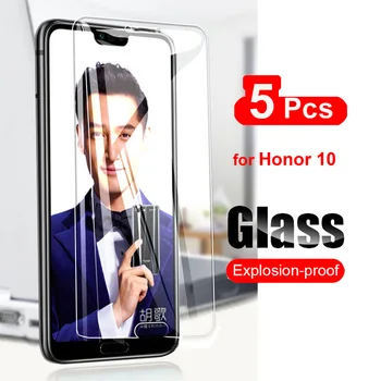 5vnt Stiklo Huawei Honor 10 Screen Protector, Grūdintas Stiklas Huawei Honor 10 Apsauginės Telefono Filmas 