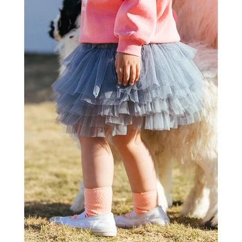 6 Sluoksnių tiulio tinklelio, Kūdikių Mergaitės Tutu Balerinos Sijonas Pettiskirt Purus Vaikų Baleto Sijonai Šalies Šokių Princesė kostiumai