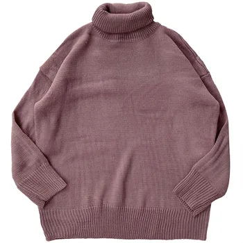 6 spalvų 2018 m. rudens ir žiemos korėjos chic stiliaus vientisa spalva golfo moteriški megztiniai megztiniai ir puloveriai (C9009)