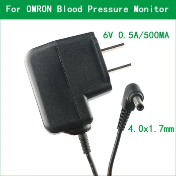 6 V 0.5 A 500MA 4W AC DC Maitinimo Adapteris Įkroviklis OMRON kraujospūdžio matuoklis HEM-741 HEM-7121 HEM-7130 HEM-712 HEM-7122