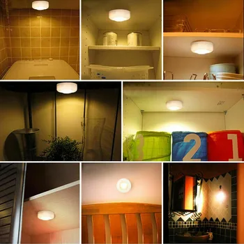 6 vnt Kabinetas šviesos pritemdomi RGB LED virtuvė šviesos spinta apšvietimas