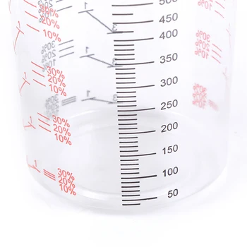 600ML skaidraus plastiko dažų taurės Gamintojas maisto kokybės matavimo puodelis Spausdinti masto taurės PP formulė proporcingas taurė