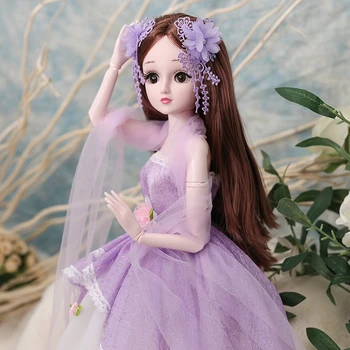 60cm Gražus Princesė Lėlės Suknelė Drabužius 1/3 BJD Doll 20 Bendroji Gražus Aukso Naujų Plaukų Grožio Mados Žaislai Mergaitėms Dovanų