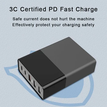 65W 5 Dual Port USB PD 