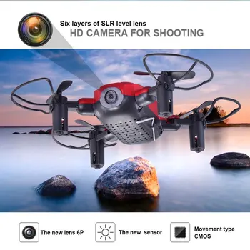 668-A7HW RC Drone 200W HD aerofotografija Mini Nešiojamas Sulankstomas Quadcopter Aukščio Laikyti WiFi Realaus Laiko Dėžė Žaislas Dron