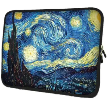 7.9 10 12 13 15 17 colių Van Gogh nešiojamojo kompiuterio krepšys tablet sleeve atveju su rankena PC rankinėje 13.3 14 15.6 colių nešiojamojo kompiuterio dangtį