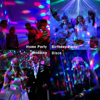 7 Spalvų DJ Strobe Led Disco Ball 3W Garso Valdymo Lazerinis Projektorius, RGB Scenos Šviesos Efektas Šviesos Muzika Kalėdų Vakarėlį Šokių Dekoras
